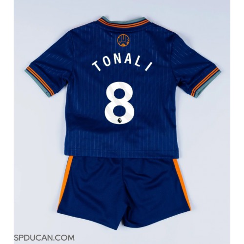 Dječji Nogometni Dres Newcastle United Sandro Tonali #8 Rezervni 2025-26 Kratak Rukav (+ Kratke hlače)